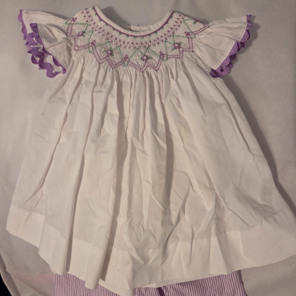 Smocked Baby Outfit